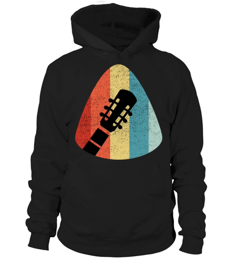 Vintage Pick Guitar Design Hoodie Unisex