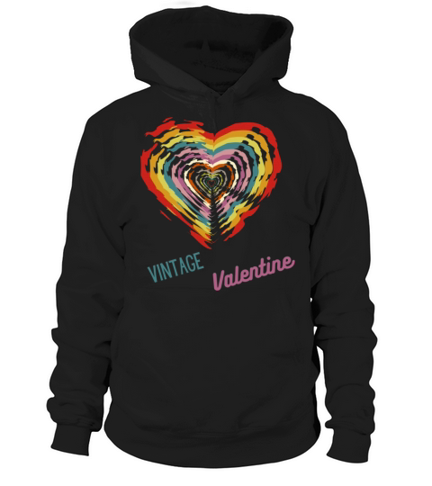 Vintage valentine day heart 739 Hoodie Unisex