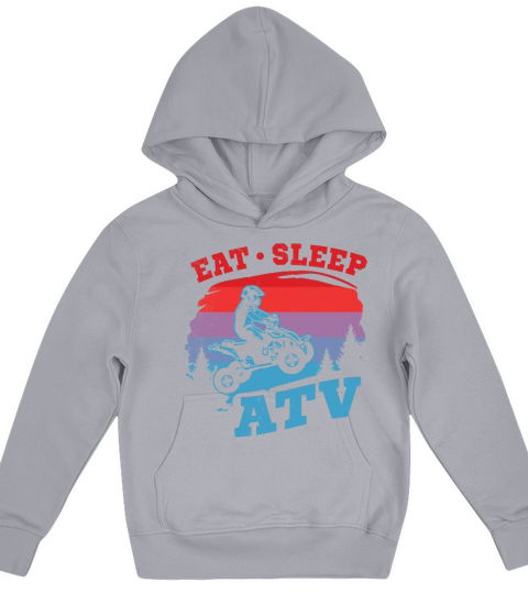 all terrain vehicles cool whisperer retro art Kids Hoodie