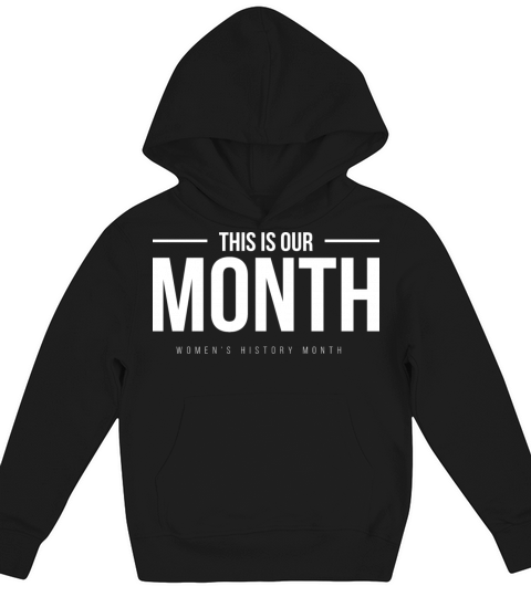 B L M Vintage Quote Womens History Month Kids Hoodie