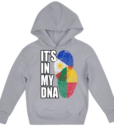 Beninese And Filipino Mix Heritage DNA Flag Kids Hoodie
