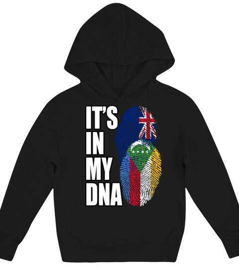 Comoran And New Zealand Mix Heritage DNA Flag Kids Hoodie