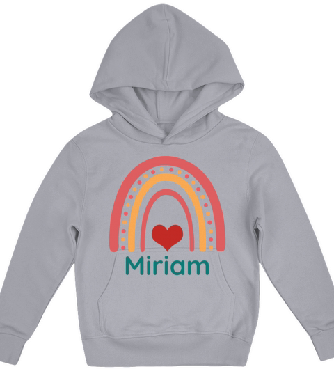 Miriam Vintage Boho Rainbow Kids Hoodie