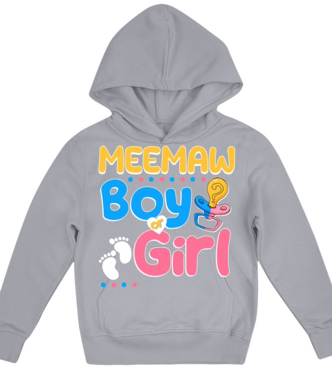 Pink or Blue Meemaw Loves You Best Mom Ever Kids Hoodie