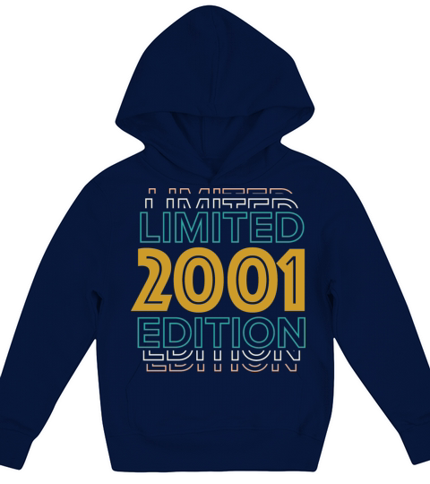 Retro Vintage Limited Edition 2001 Kids Hoodie