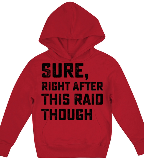 Sure Right After This Raid Though Kids Hoodie