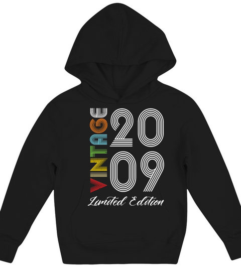 Vintage 2009 Vintage Birthday Retro Vintage Kids Hoodie