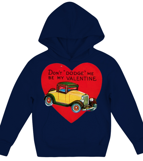 Vintage Valentines Day Kids Hoodie