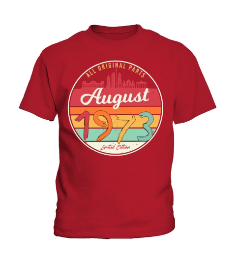 1973 In August Vintage Kids T-Shirt