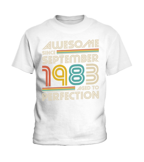 40th birthday vintage awesome since september 1983 Kids T-Shirt