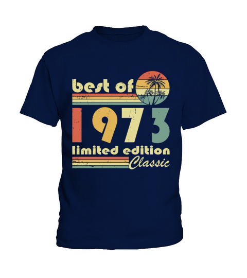 50th birthday vintage 1973 best of 1973 Kids T-Shirt