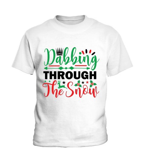 Dabbing Through the Snow Christmas Shirt Kids T-Shirt