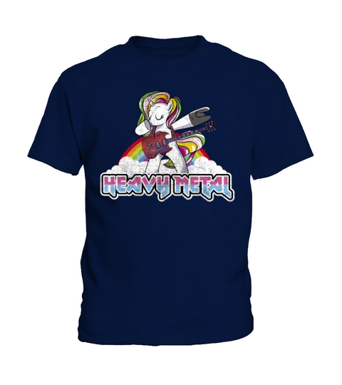 Heavy Metal Festival dabbing unicorn Kids T-Shirt