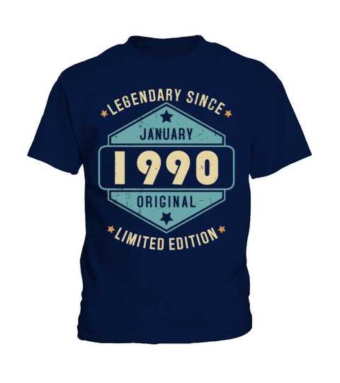 Legendary Since January 1990 Limited Edition Kids T-Shirt