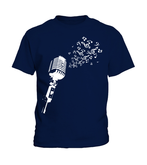 Music Vintage Microphones song T shirt design Kids T-Shirt