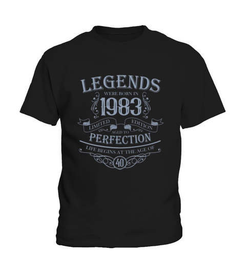 vintage 1983 birthday legend 40th birthday saying Kids T-Shirt
