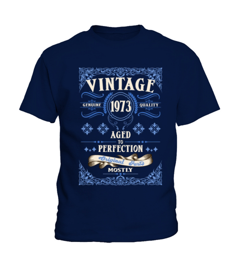 Vintage Birthday Aged to Perfection - 1973 Kids T-Shirt
