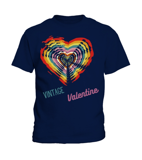 Vintage valentine day heart 739 Kids T-Shirt