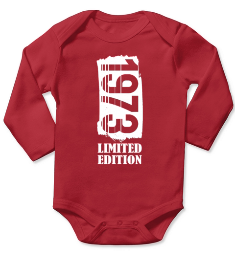 50th birthday vintage 1973 limited edition Long Sleeve Baby One-Piece