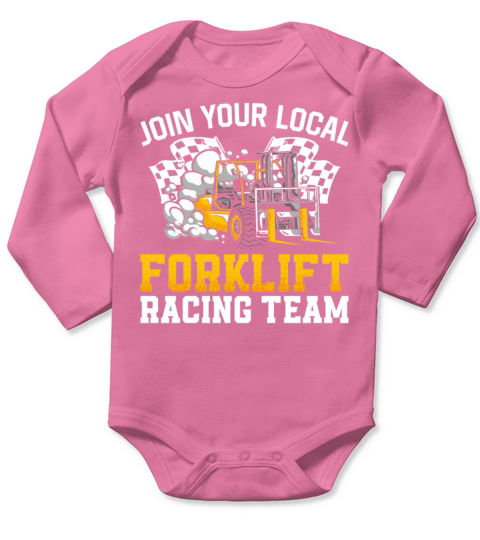 Certified Forklift Truck Operator Long Sleeve Baby One-Piece