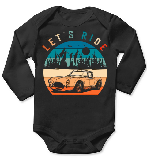 Cobra Retro Vintage Sports Car Long Sleeve Baby One-Piece