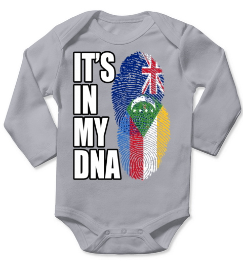 Comoran And New Zealand Mix Heritage DNA Flag Long Sleeve Baby One-Piece