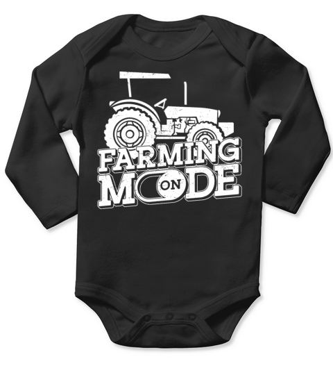 Farming Farmer Vintage Tractor Long Sleeve Baby One-Piece