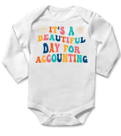 Its a beautiful Day for Accounting Long Sleeve Baby One-Piece