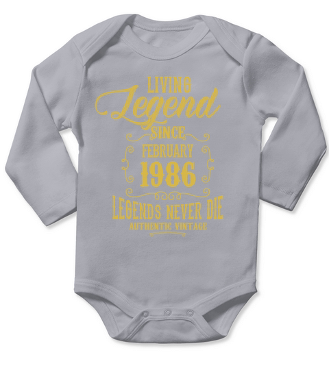 Living Legend since February 1986 Long Sleeve Baby One-Piece