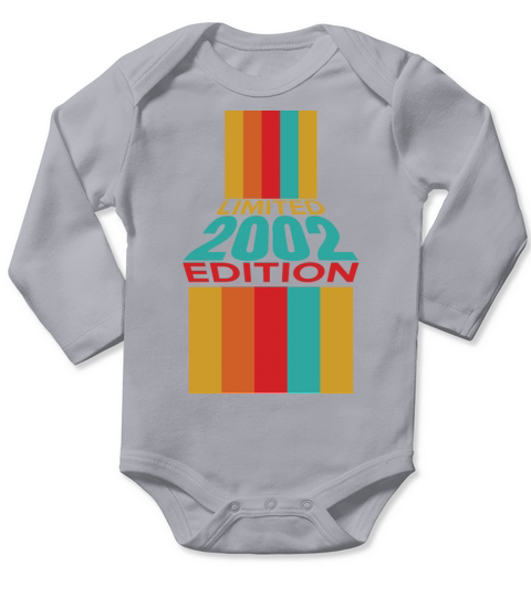 Retro Vintage Limited Edition 2002 Long Sleeve Baby One-Piece