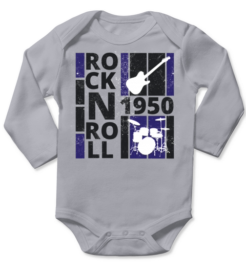 ROCK N ROLL STREET Long Sleeve Baby One-Piece