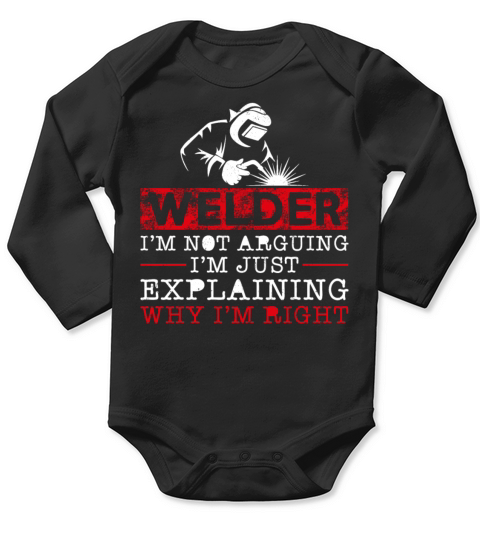 Welder Welding Vintage Welder Im Long Sleeve Baby One-Piece