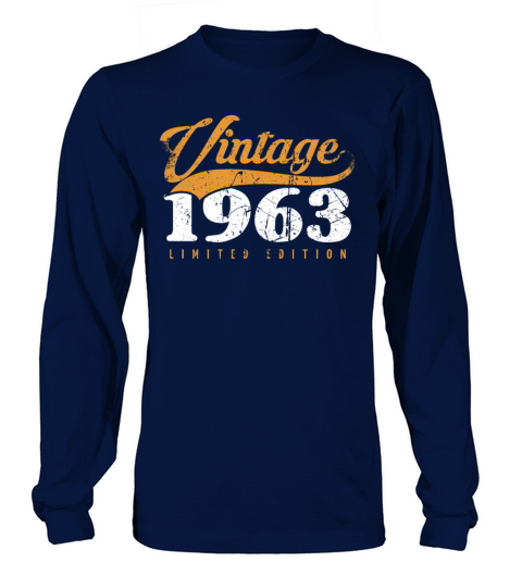 60 Years Vintage 1963 Retro 60th Birthday Long sleeved Unisex