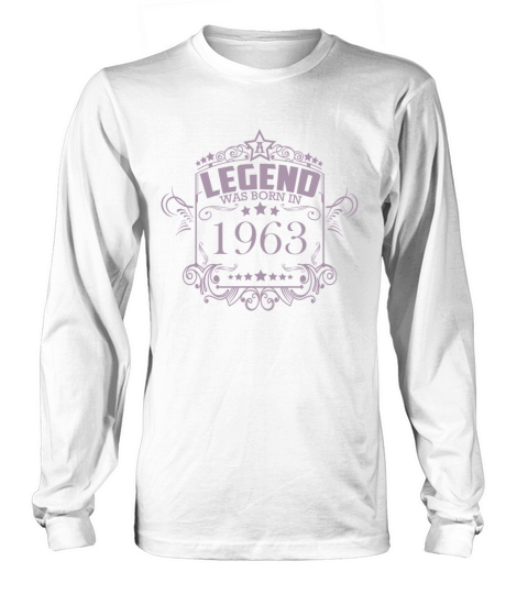 A legend was born in 1963 Long sleeved Unisex