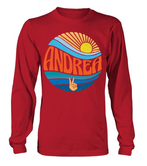 Andrea Shirt Vintage Sunset Andrea Groovy Tie Dye Long sleeved Unisex