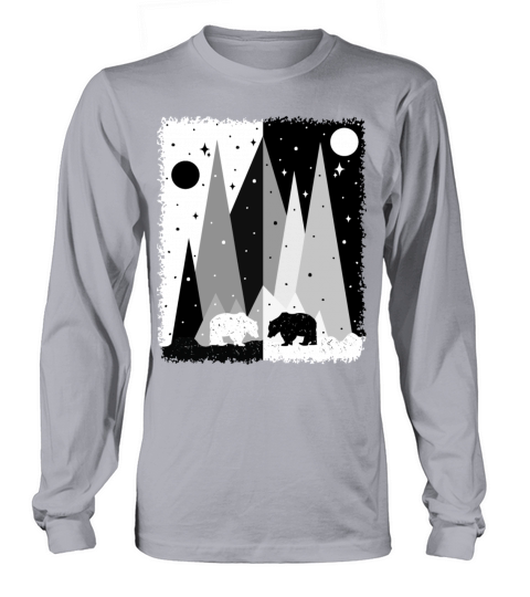 Bear In The Mountains Long sleeved Unisex