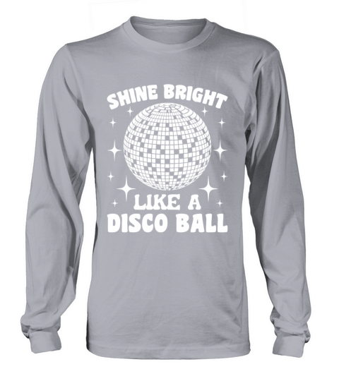 Funny Disco Balls Retro Groovy Club Vintage Party Long sleeved Unisex