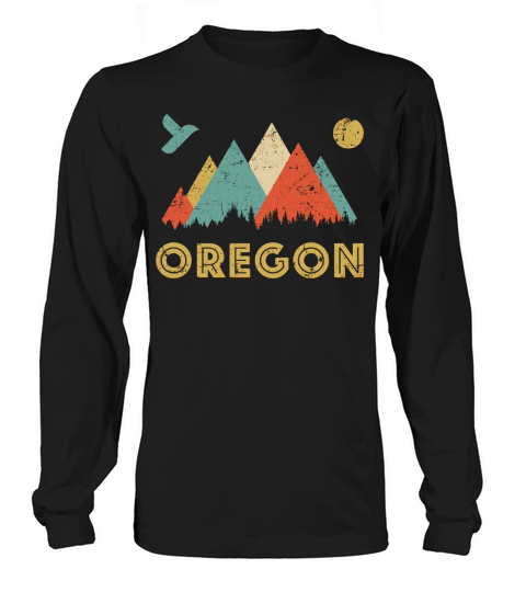 Retro Vintage Oregon Throwback Long sleeved Unisex