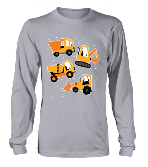 Tractor bulldozer truck car Tractor bulldozer truc Long sleeved Unisex