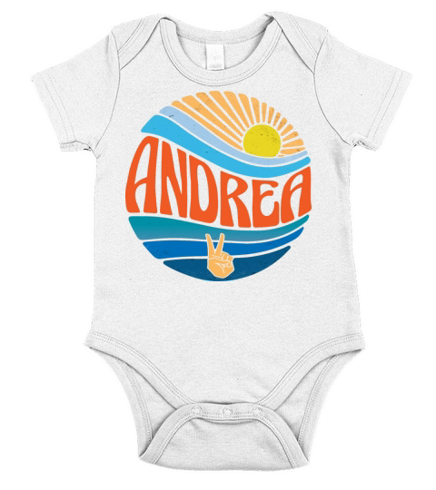 Andrea Shirt Vintage Sunset Andrea Groovy Tie Dye Short Sleeve Baby One-Piece