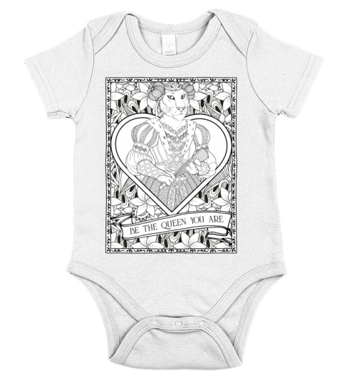 Be The Queen Vintage Lioness Fantasy Animal Glam G Short Sleeve Baby One-Piece