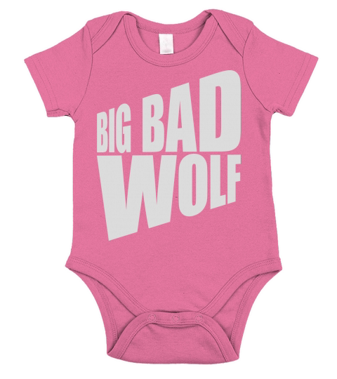 big bad wolf quote Short Sleeve Baby One-Piece
