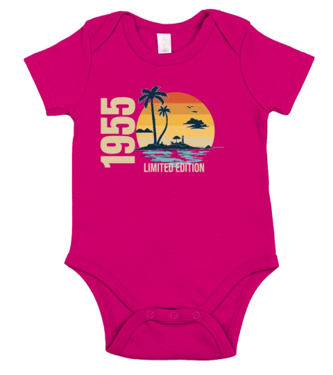Birthday Limited Edition 1955 Short Sleeve Baby One-Piece