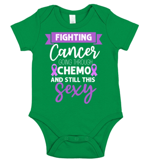 Cancer Fighter Inspirational Quote Men Women Chemo Short Sleeve Baby One-Piece