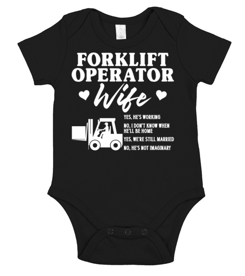 Certified Forklift Truck Operator Short Sleeve Baby One-Piece