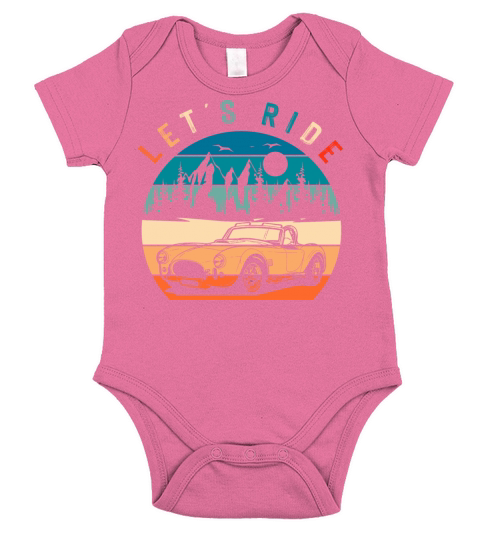 Cobra Retro Vintage Sports Car Short Sleeve Baby One-Piece