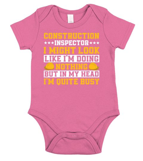 Construction Inspector Quote Short Sleeve Baby One-Piece