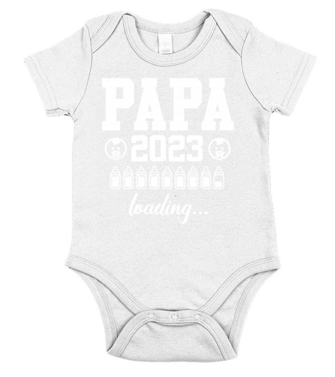Dad 2023 loading dad to be Father 2023 Short Sleeve Baby One-Piece