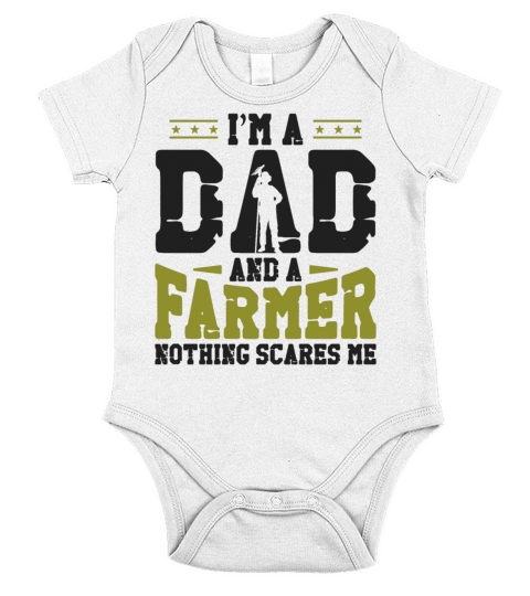 Farming Farmer Dad Father Vintage Short Sleeve Baby One-Piece