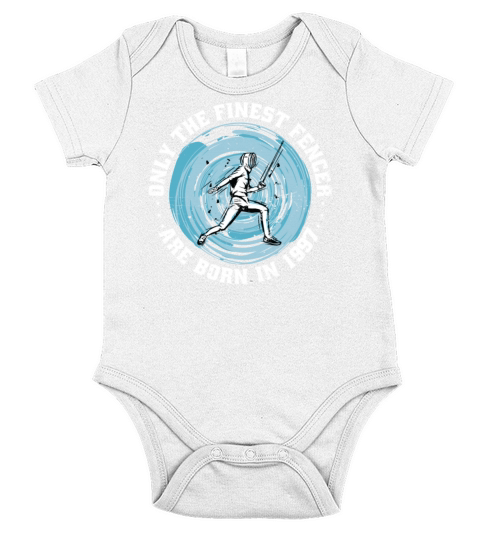 Fencers born in 1997 Birthday Vintage Short Sleeve Baby One-Piece